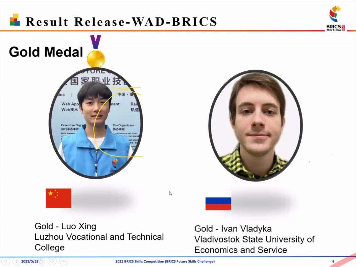 Веб-приложение первокурсника ВГУЭС завоевало золото международного чемпионата