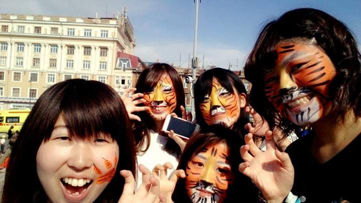 Японские студенты присоединились к защитникам тигра