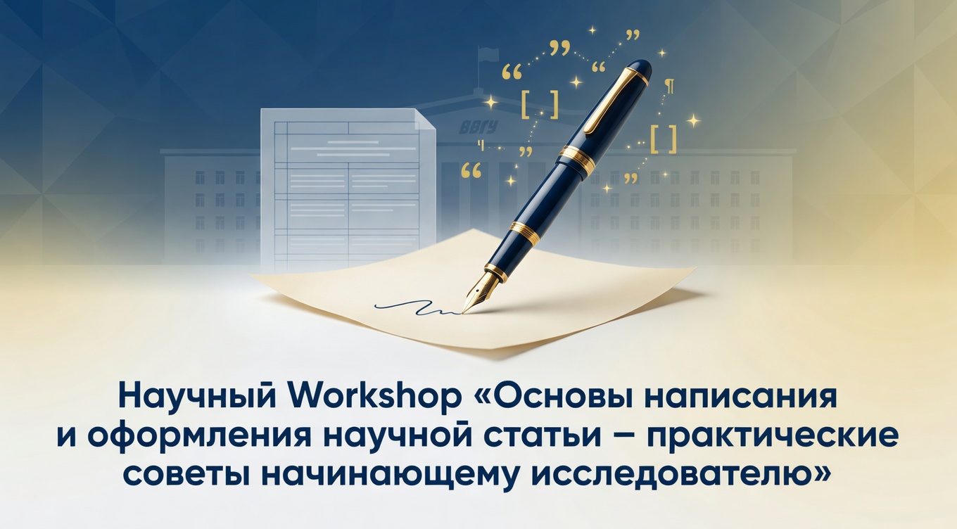 Научный Workshop «Основы написания и оформления научной статьи – практические советы начинающему исследователю» 