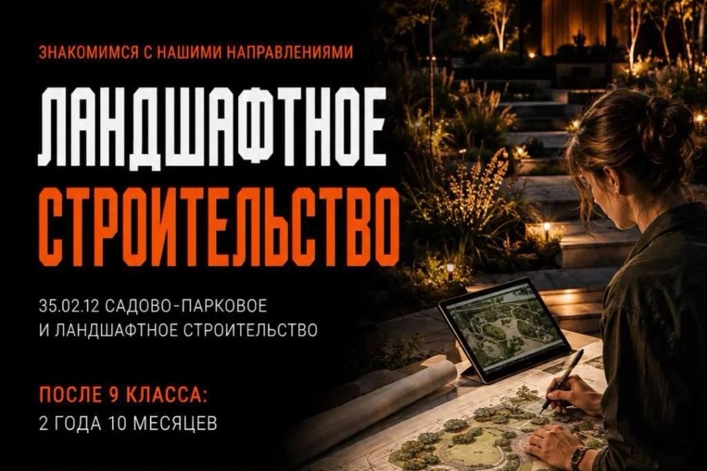 Выбирай будущее – выбирай ВВГУ: знакомься с направлением «Садово‑парковое и ландшафтное строительство»