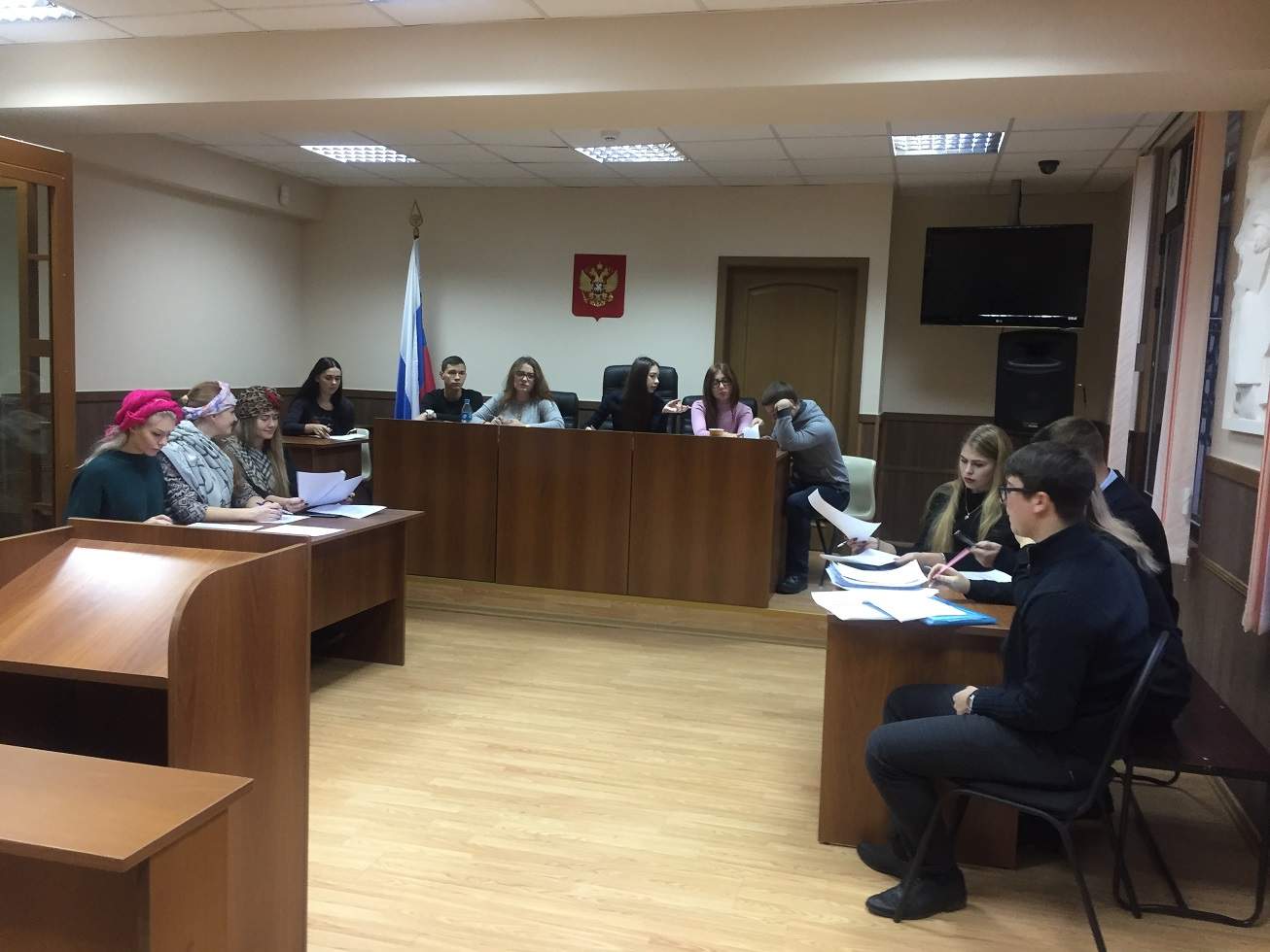 Под руководством Литвиновой Светланы Фёдоровны студенты направления «Юриспруденция» провели модель судебного заседания по иску предприятия РФ к индийской фирме о взыскании денежных сумм.