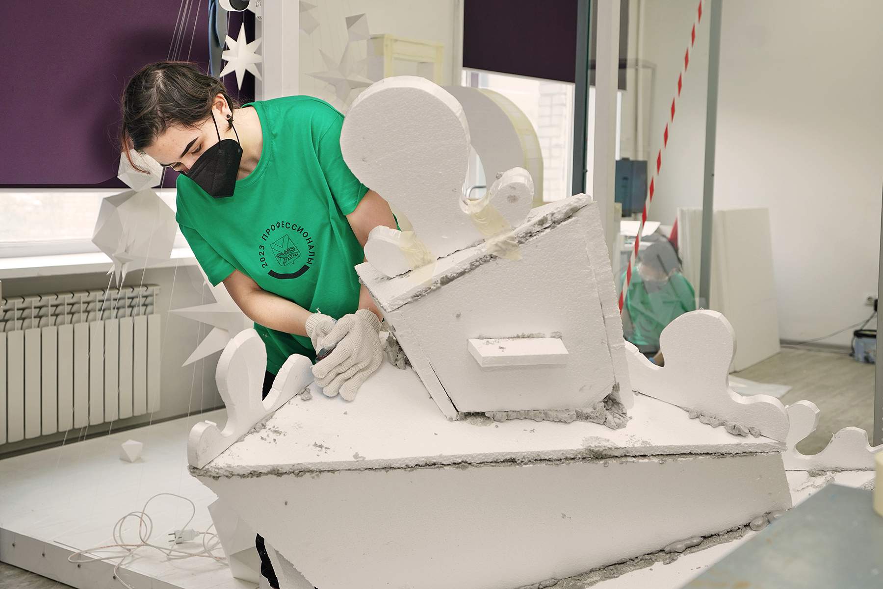 Работы на уровне экспертов демонстрируют участники чемпионата «Профессионалы» в ВВГУ