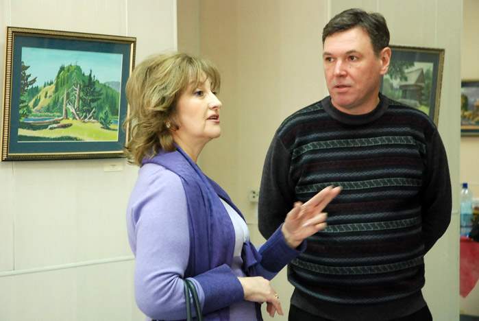 Доцент кафедры рисунка и живописи Михаил Фролов открыл персональную выставку